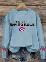 Women's Here For The Benito Bowl polyester sweatshirt