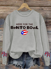 Women's Here For The Benito Bowl polyester sweatshirt