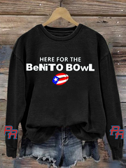 Women's Here For The Benito Bowl polyester sweatshirt
