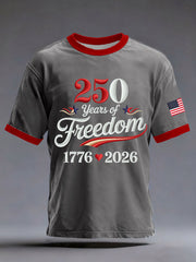 Men's America 250 Printed Casual T-Shirt