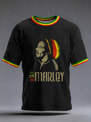 Men's Reggae Inspired Print Vintage T-Shirt