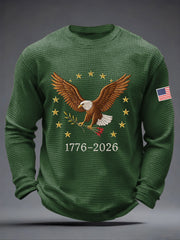 Men's America 250 Waffle Print Casual T-Shirt