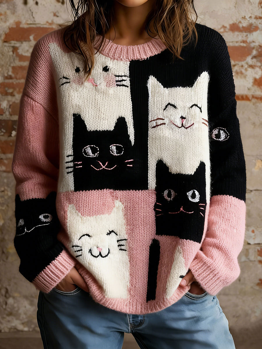 Women's Cats Floral Tops