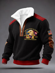 Men's 250th Anniversary Print Zipper Sweatshirt