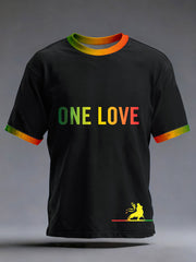 Men's Reggae Music Inspired Print Vintage T-Shirt