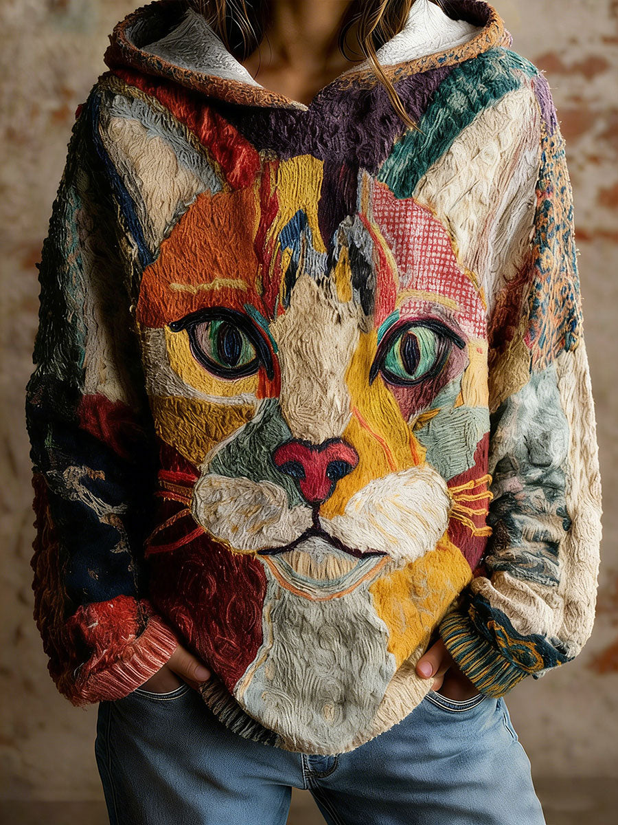 Women's Cat Art Hoodies