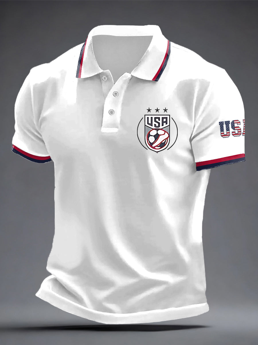 Men's USA Soccer Printed Shirt