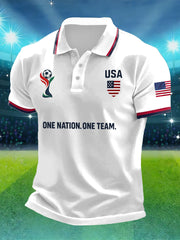 Men's USA Soccer Printed Shirt