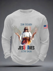 Men's American 250 Waffle Long Sleeve T-Shirt