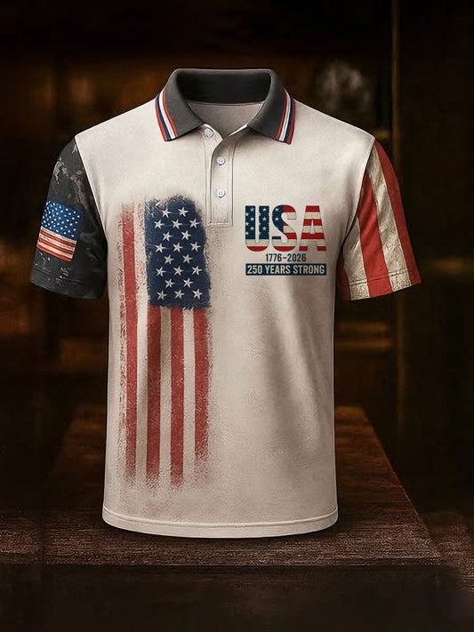 Men's 250 Years Strong Flag Tops