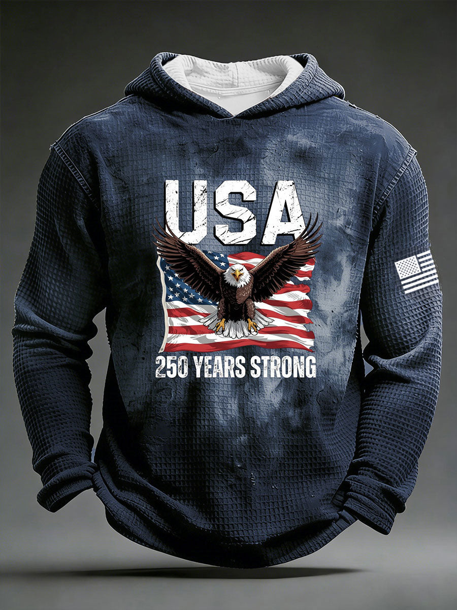 Men's Wear 250 Years Strong Waffle Hoodies