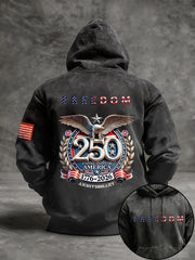 Men's 250th Anniversary Print Casual Hoodie