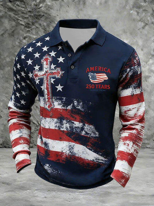 Men's 250th Anniversary Printed Casual Top