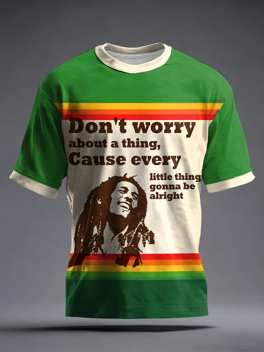 Men's Reggae Music Inspired Print T-Shirt