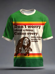 Men's Reggae Music Inspired Print T-Shirt