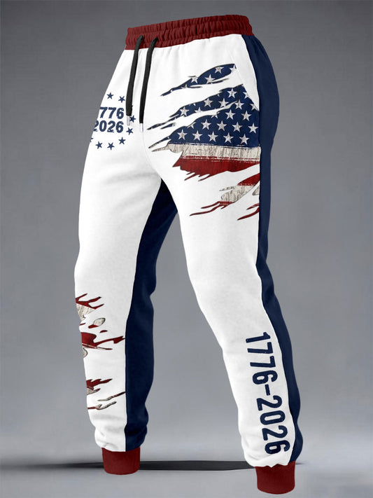 Men's 1776-2026 National Flag Casual Pants