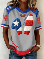 Women's Benito Bowl Music Football Lover Printed T-shirt