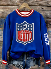 Women's Bunny Football Music Lover Printed Regular Sweatshirt